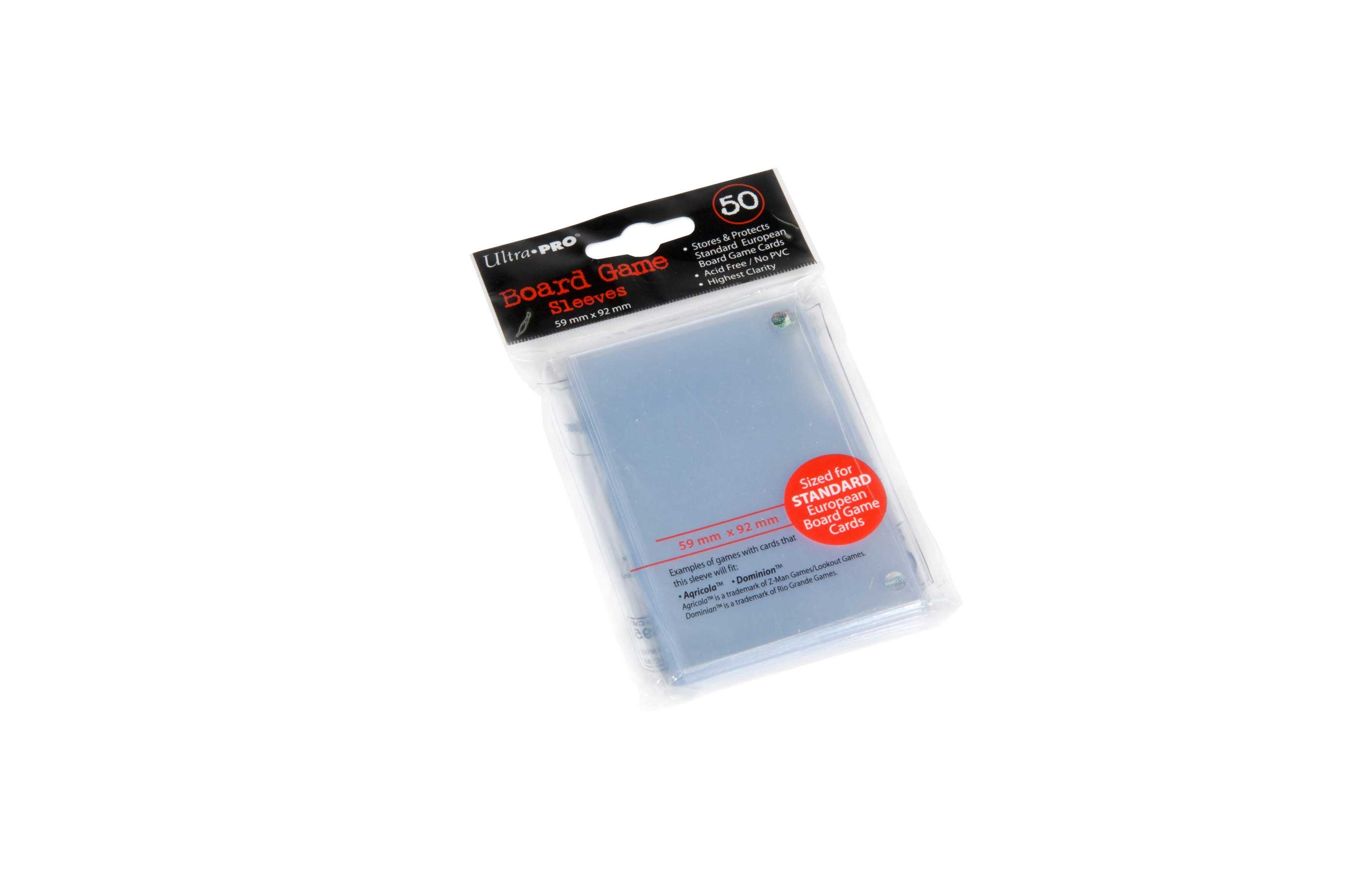 Ultra-Pro Standard European Board Game Sleeves (50) The Broken Token Ultra-Pro Standard European Board Game Sleeves (50) The Broken Token