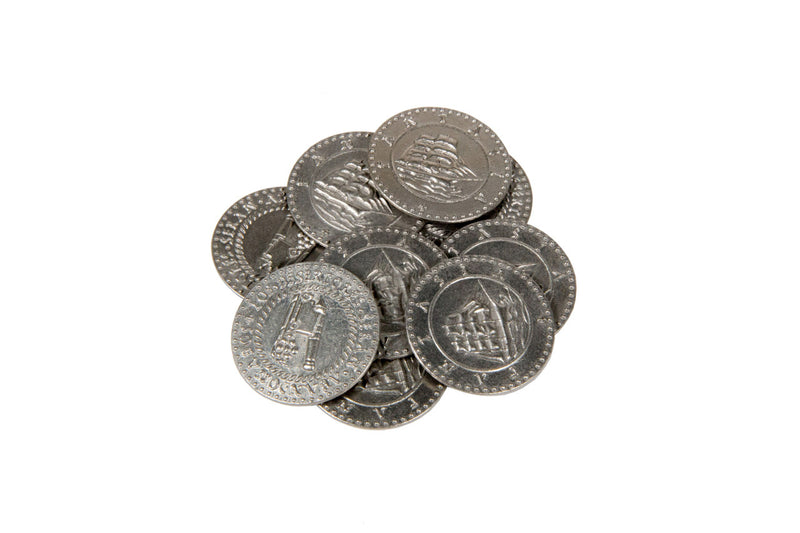 Pirate Ships Themed Gaming Coins - Large 30mm (9-Pack)