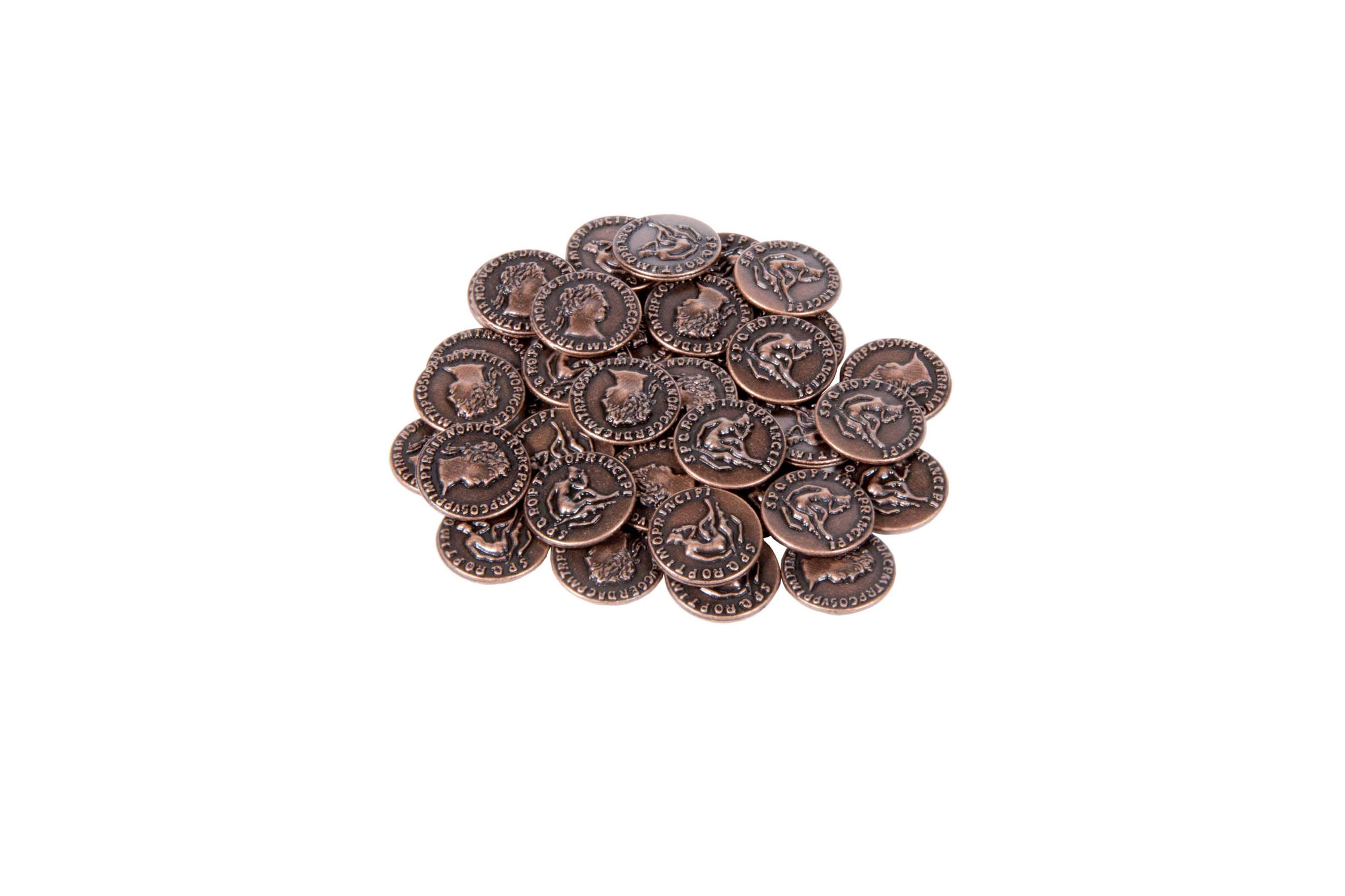 Roman Themed Gaming Coins - Tiny 15mm (18-Pack) – The Broken Token
