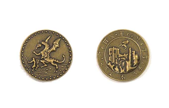 Dragons Themed Gaming Coins - Medium 25mm (12-Pack)