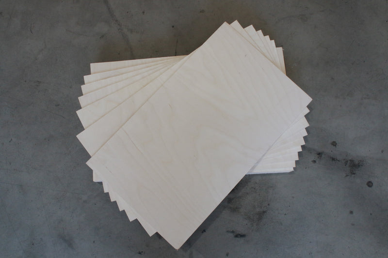 Baltic Birch Plywood, 1/8" (3mm), Grade B/BB, 12"x20"