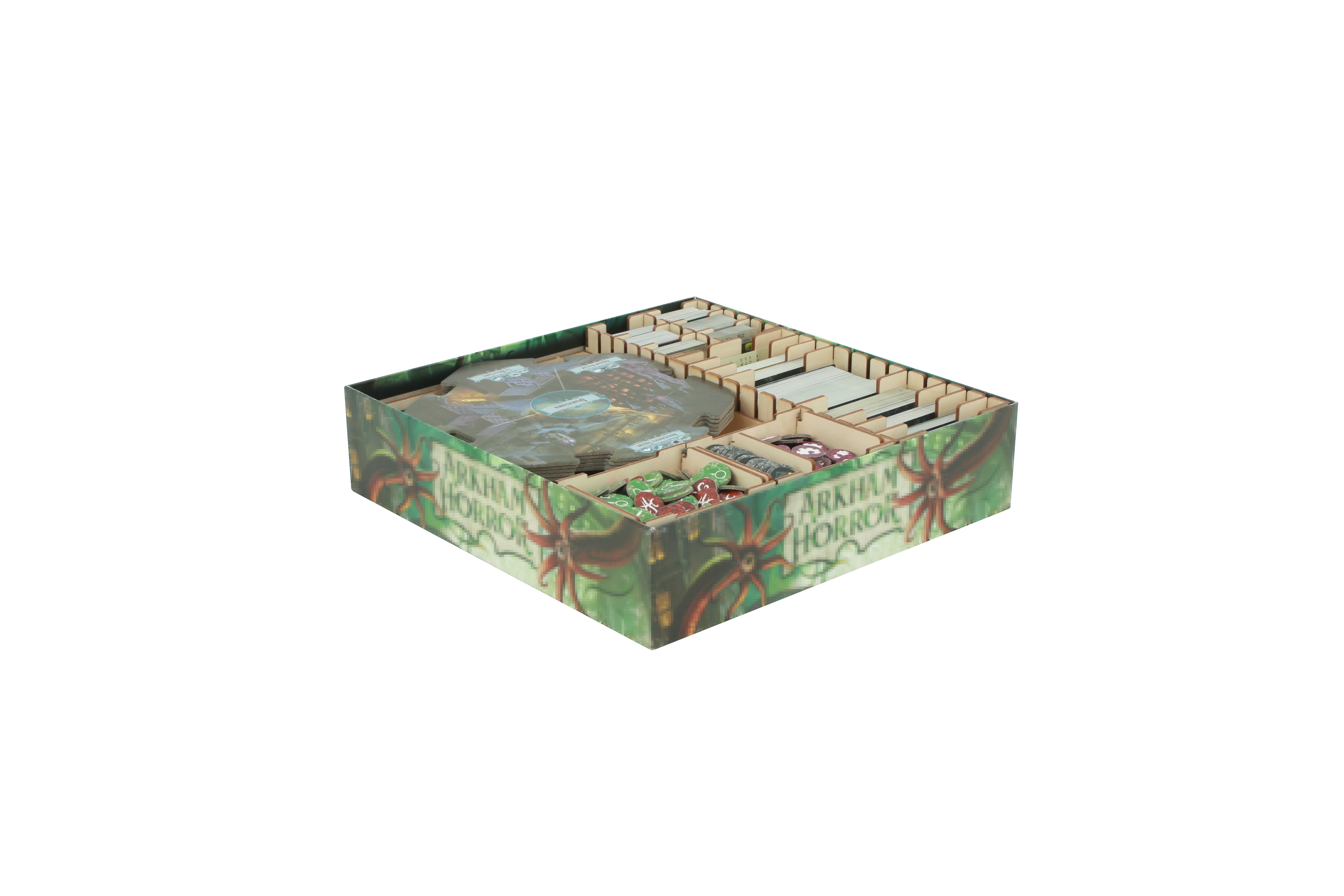Wooden Storage Insert Board Game TowerRex Wooden Organizer For Arkham ...