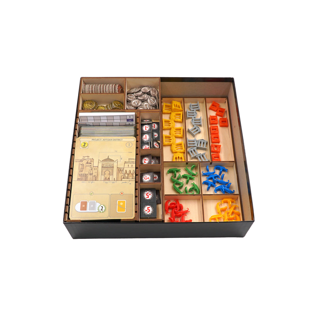 7 Wonders and Expansions (New Edition) Compatible Game Organizer