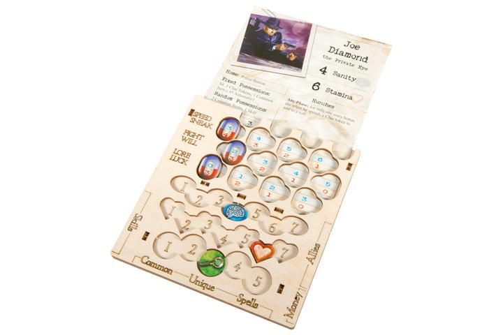 Arkham Player Board and Investigator's Journal
