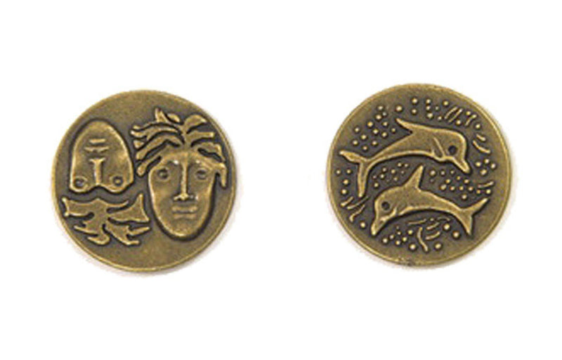 Ancient Greek Themed Gaming Coins - Medium 25mm (12-Pack)