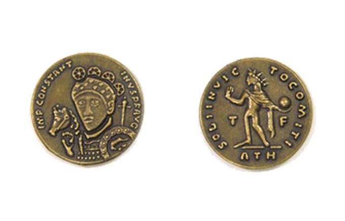 Roman Themed Gaming Coins - Medium 25mm (12-Pack)