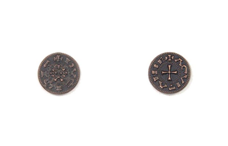 Middle Ages Themed Gaming Coins - Tiny 15mm (18-Pack)