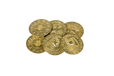 Middle Ages Themed Gaming Coins - Jumbo 35mm (6-Pack)