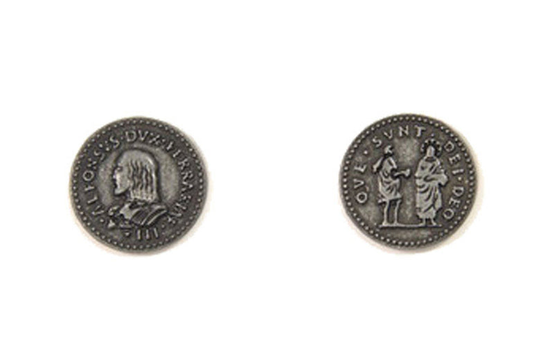 Renaissance Themed Gaming Coins - Small 20mm (15-Pack)