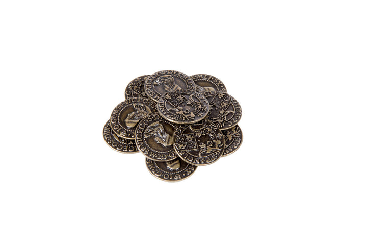 Renaissance Themed Gaming Coins - Medium 25mm (12-Pack)