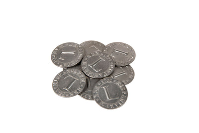 Pirate Doubloons Themed Gaming Coins - Large 30mm (9-Pack)
