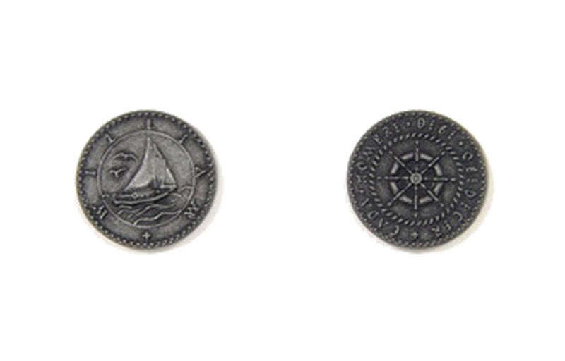Pirate Ships Themed Gaming Coins - Small 20mm (15-Pack)