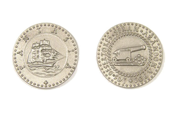 Pirate Ships Themed Gaming Coins - Large 30mm (9-Pack)