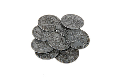 Pieces of Eight Themed Gaming Coins - Large 35mm (9-Pack)