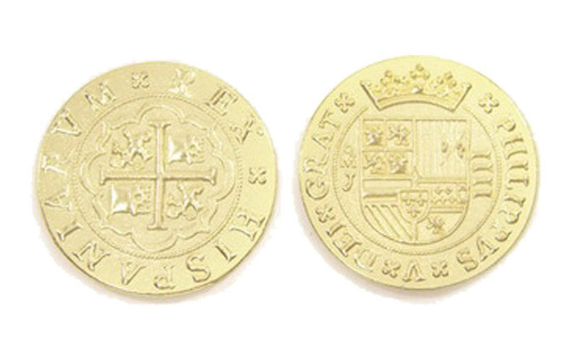 Pieces of Eight Themed Gaming Coins - Jumbo 35mm (6-Pack)