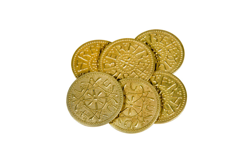Anglo-Saxon Themed Gaming Coins - Jumbo 35mm (6-Pack)