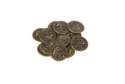 Early English Kings Themed Gaming Coins - Medium 25mm (12-Pack)