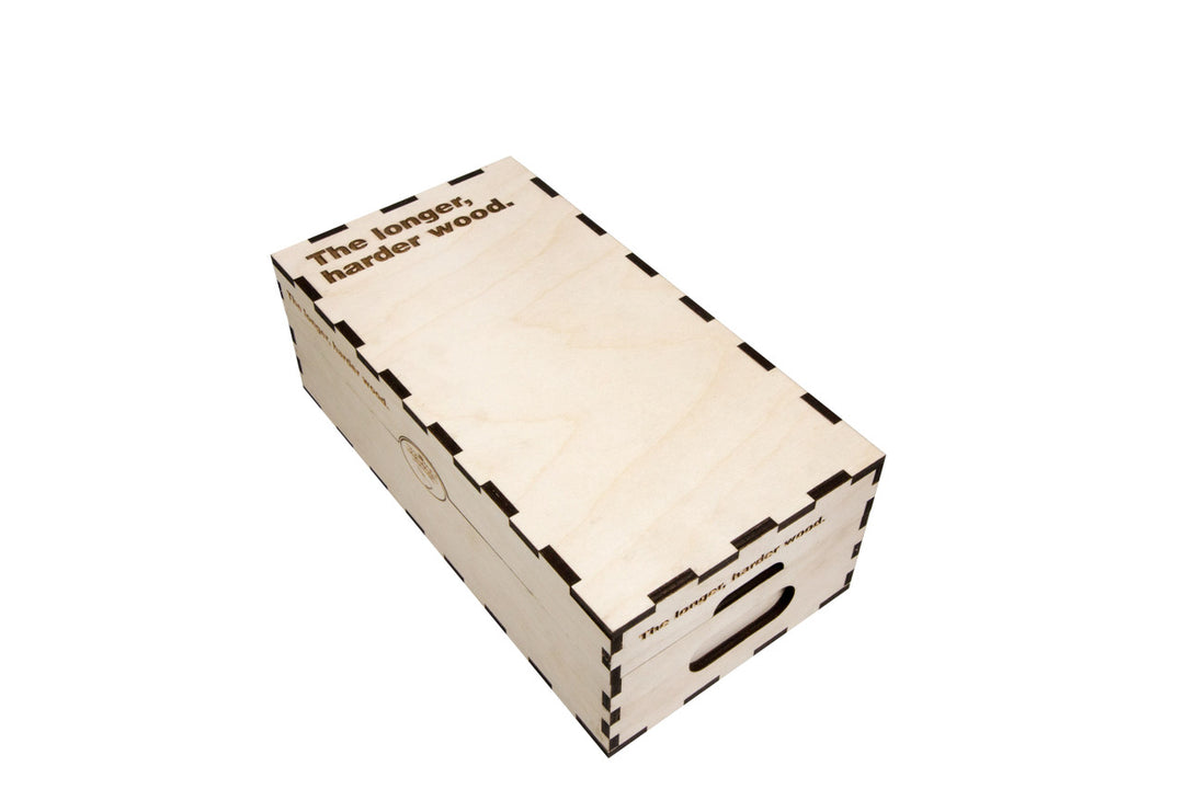 High Capacity Card Case -2 Row- Engraved - The Longer, Harder Wood