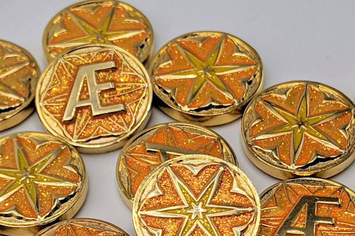 Archonic Energy Metal Aember Tokens (10)