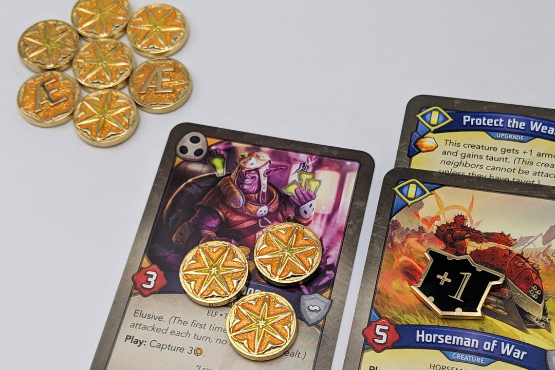 Archonic Energy Metal Aember Tokens (10)