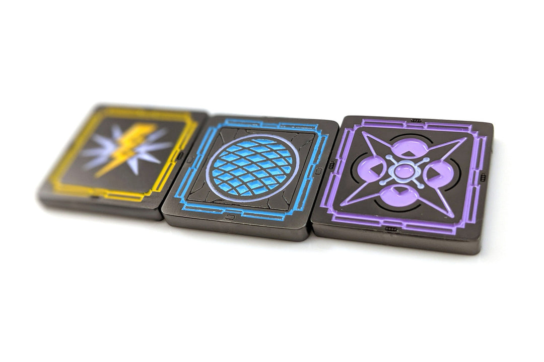 Starship Elite Playsets Metal Shield, Charge, and Force Tokens