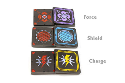 Starship Elite Playsets Metal Shield, Charge, and Force Tokens