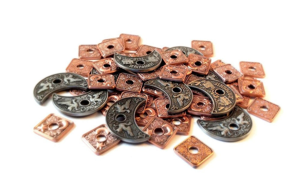 Deepwater Metal Coins 60 Lords of Waterdeep Metal Coins The