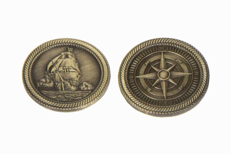 gold pirate coin