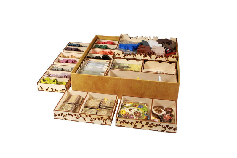 Board Game Pieces Storage Containers, Organizes Meeples, Dice, Tokens, Cards to