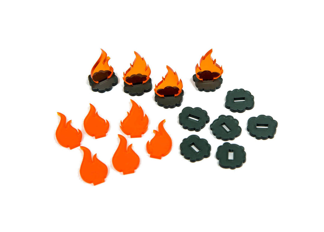 Smoke & Fire Tokens (10)