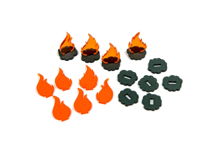 Smoke & Fire Tokens (10)