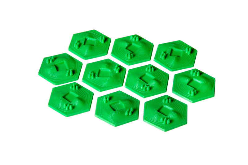 3D Greenery Hex Tiles