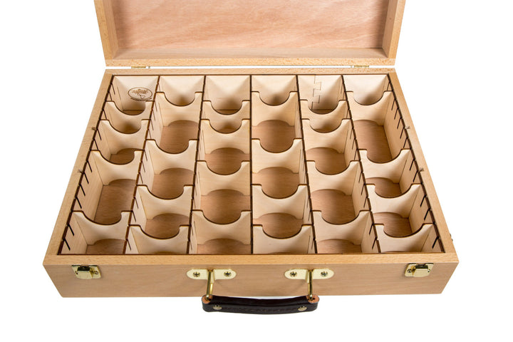 Wooden Artist Case with Euro Card Organizer