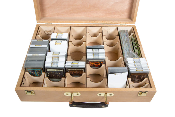 Wooden Artist Case with Euro Card Organizer