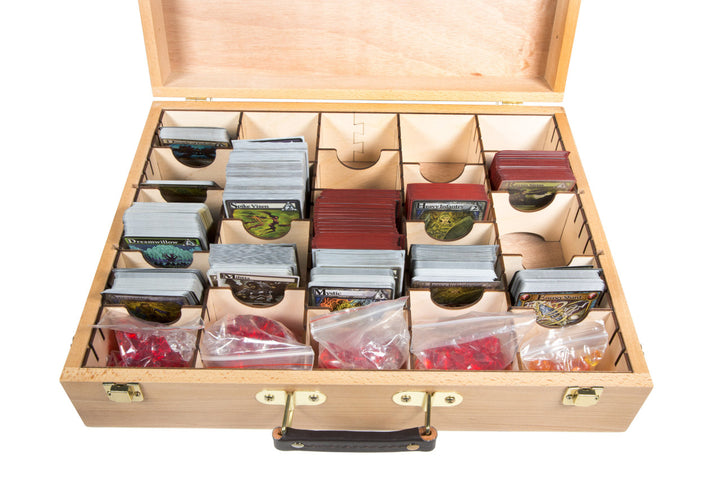 Wooden Artist Case with Standard Card Organizer